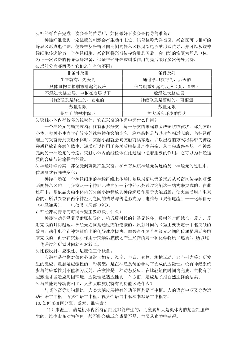 2019-2020年高中生物第二章生物个体的稳态2.2人体生命活动的调节素材1苏教版必修3.doc_第3页