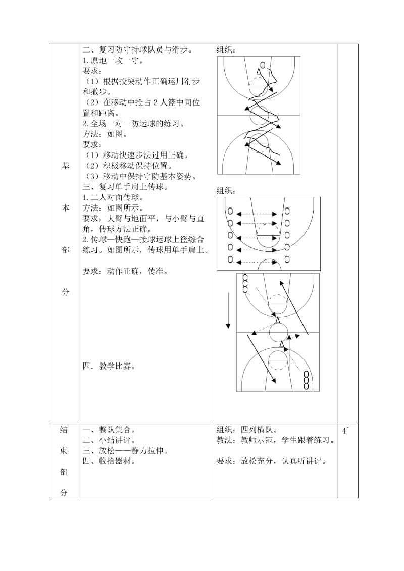 2019-2020年高中体育与健康 篮球模块教学教案.doc_第3页