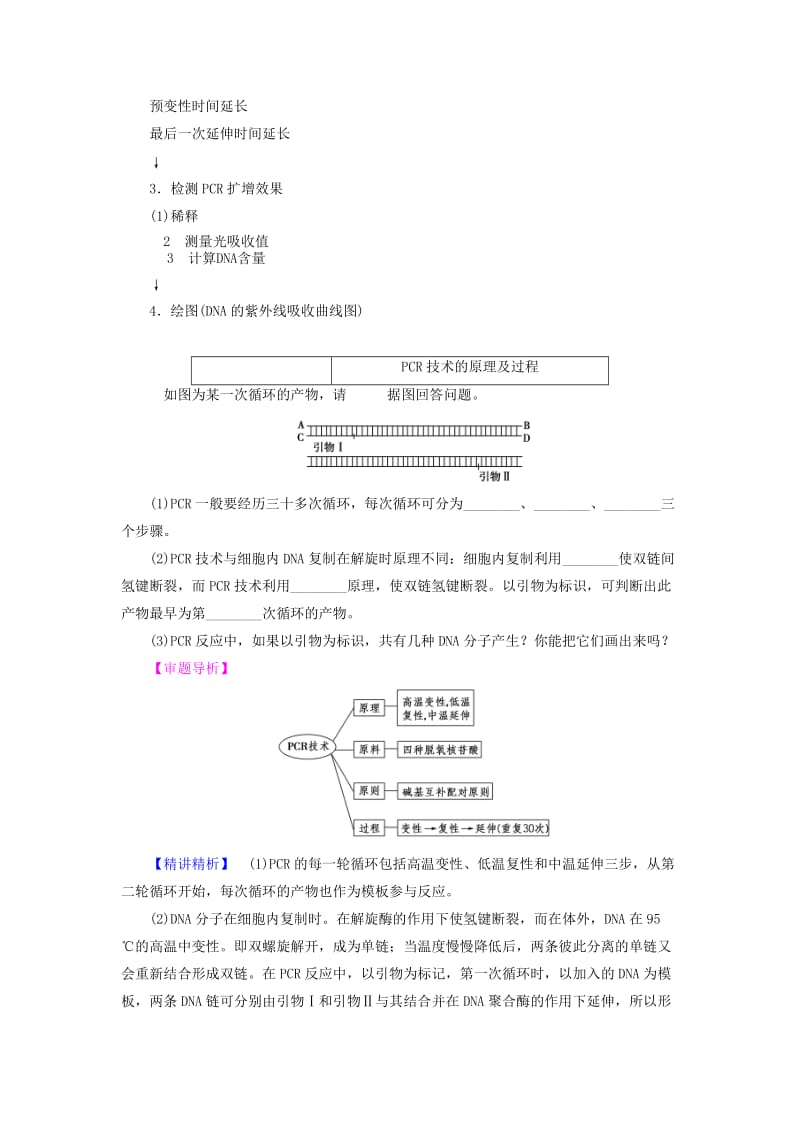 2019-2020年高中生物第6章蛋白质和DNA技术第2节DNA片段的扩增--PCR技术教案中图版选修.doc_第3页