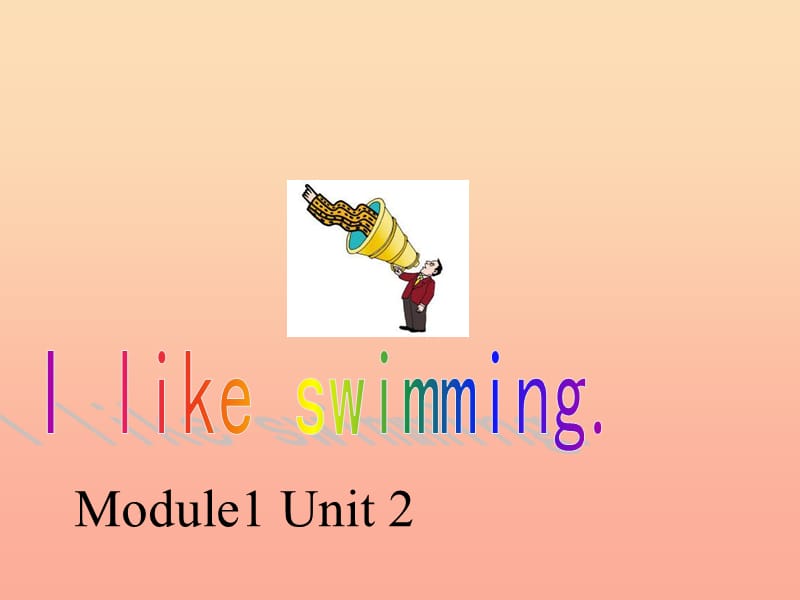 二年级英语下册 Module 1 Unit 2 I like swimming课件1 外研版.ppt_第1页
