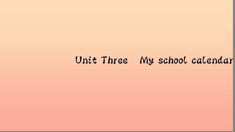 五年级英语下册 Unit 3 My school calendar Part A（第二课时）习题课件 人教PEP版.ppt_第1页