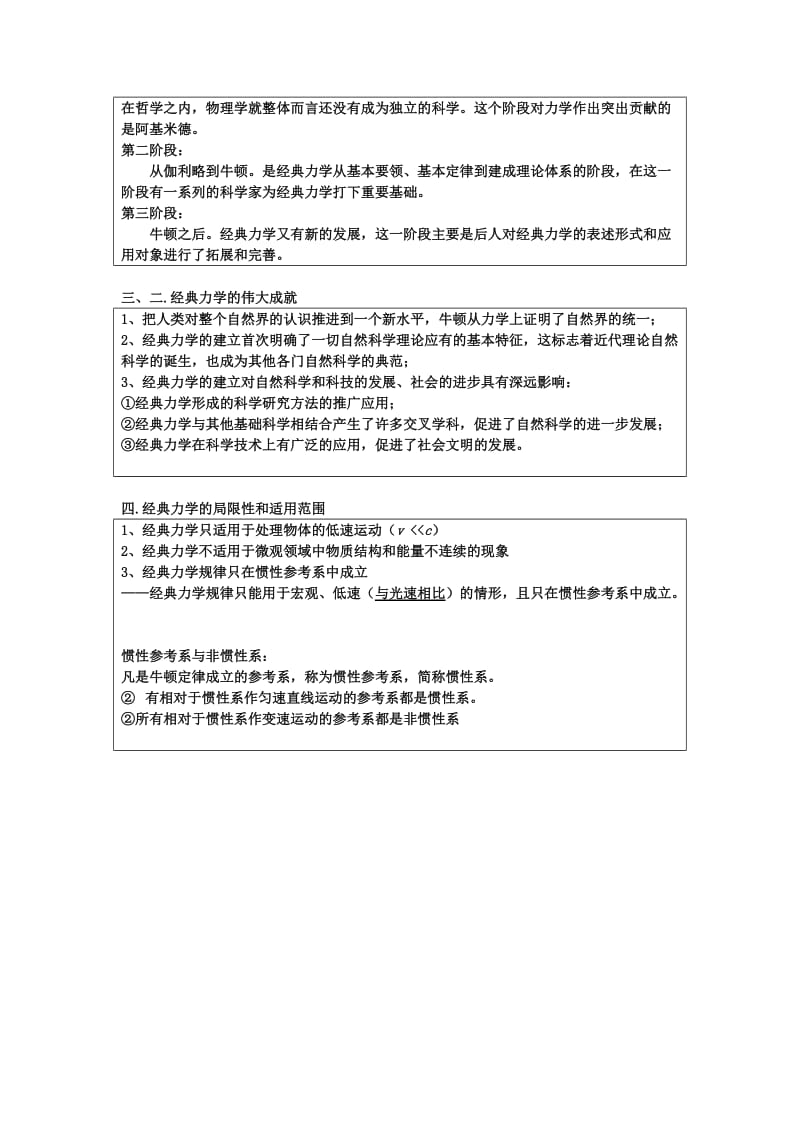 2019-2020年高一物理《第5章经典力学与物理学革命》学案（1）.doc_第2页