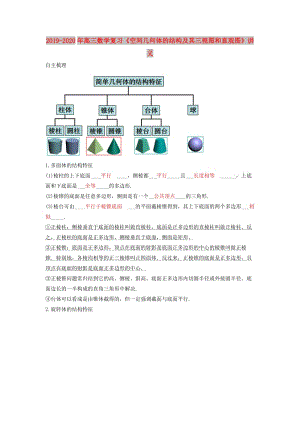 2019-2020年高三數(shù)學(xué)復(fù)習(xí)《空間幾何體的結(jié)構(gòu)及其三視圖和直觀圖》講義.doc