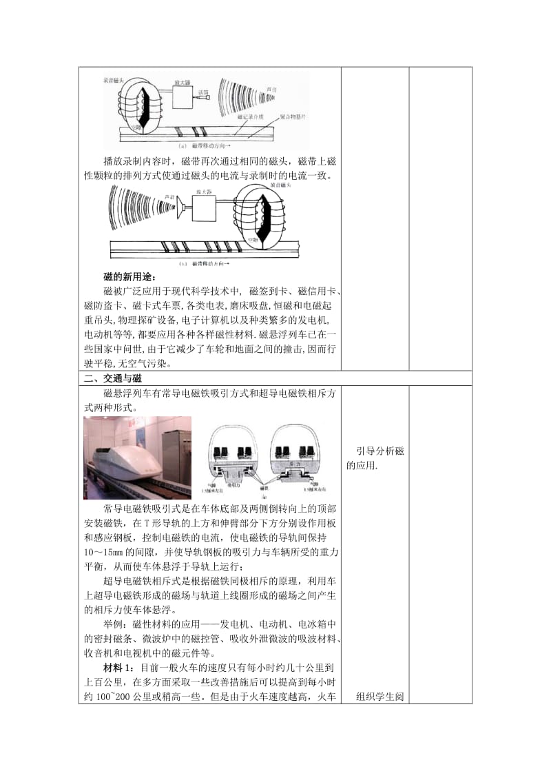 2019-2020年高中物理 《磁与现代科技》教案2 鲁科版选修3-1.doc_第2页