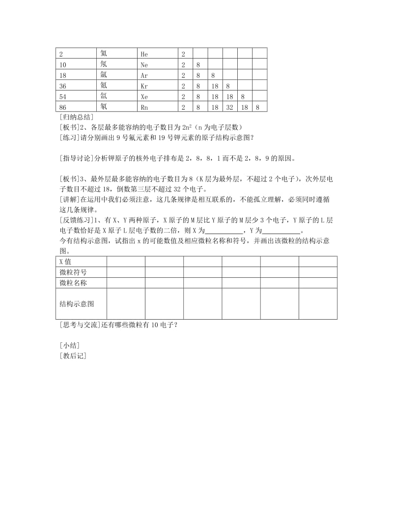 2019-2020年高中化学《元素周期表》教案9 新人教版必修2.doc_第2页