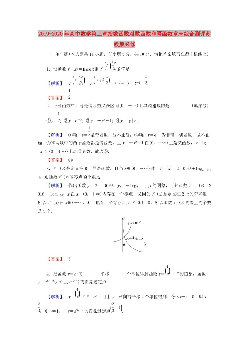 2019-2020年高中数学第三章指数函数对数函数和幂函数章末综合测评苏教版必修.doc_第1页