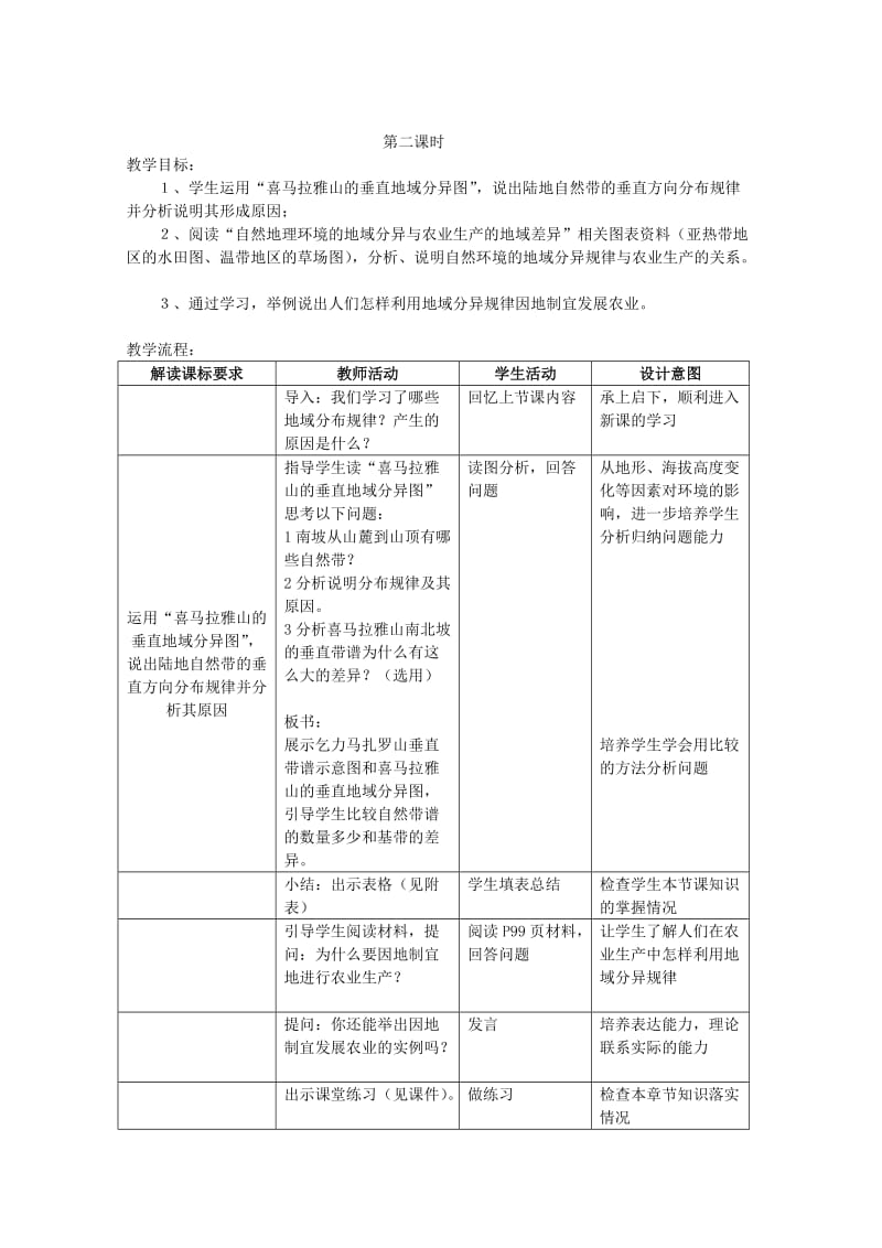 2019-2020年高中地理《自然地理环境的差异性》教案6 新人教版必修1.doc_第3页