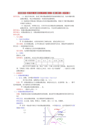 2019-2020年高中數(shù)學(xué)《對(duì)數(shù)函數(shù)》教案15 新人教A版必修1.doc