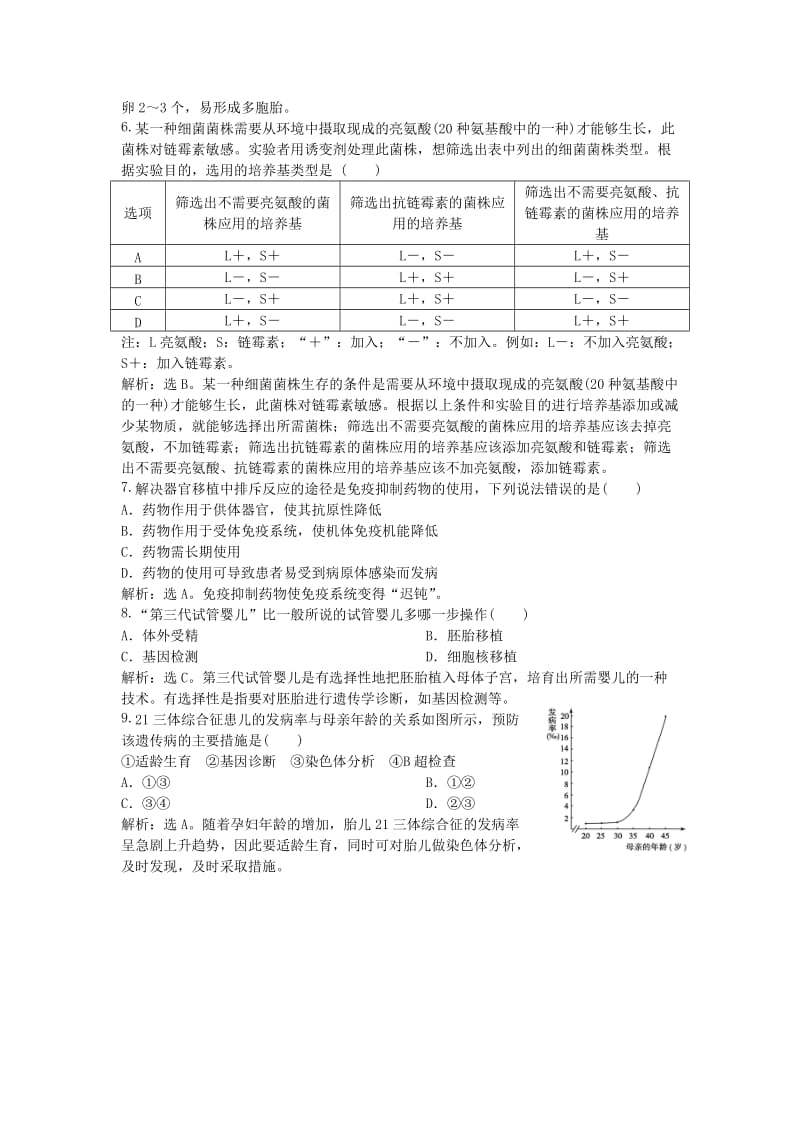 2019-2020年高中生物 第四章 章末综合检测课件 北师大版选修2.doc_第2页