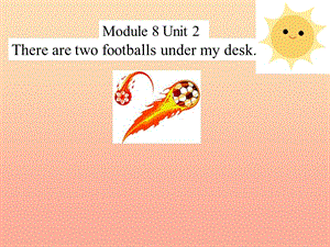 一年級英語下冊 module 8 unit 2 there are two footballs under my desk課件1 外研版.ppt