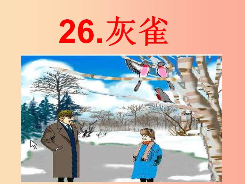 三年级语文上册 第八单元 26 灰雀课件 新人教版.ppt_第1页