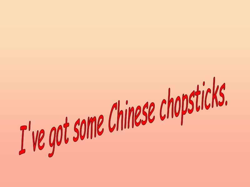 六年级英语上册 Unit 1 I’ve got some Chinese chopsticks课件 外研版.ppt_第1页