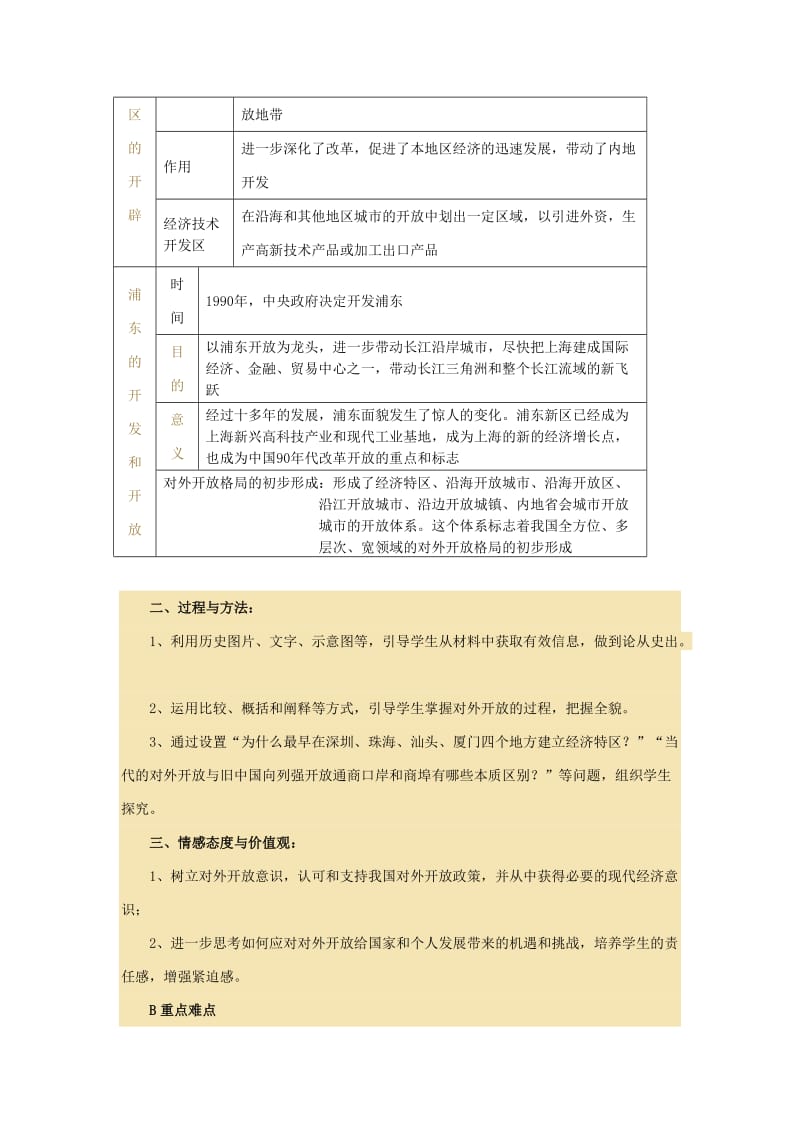 2019-2020年高中历史 4.3 对外开放格局的初步形成教案5 新人教版必修2.doc_第3页