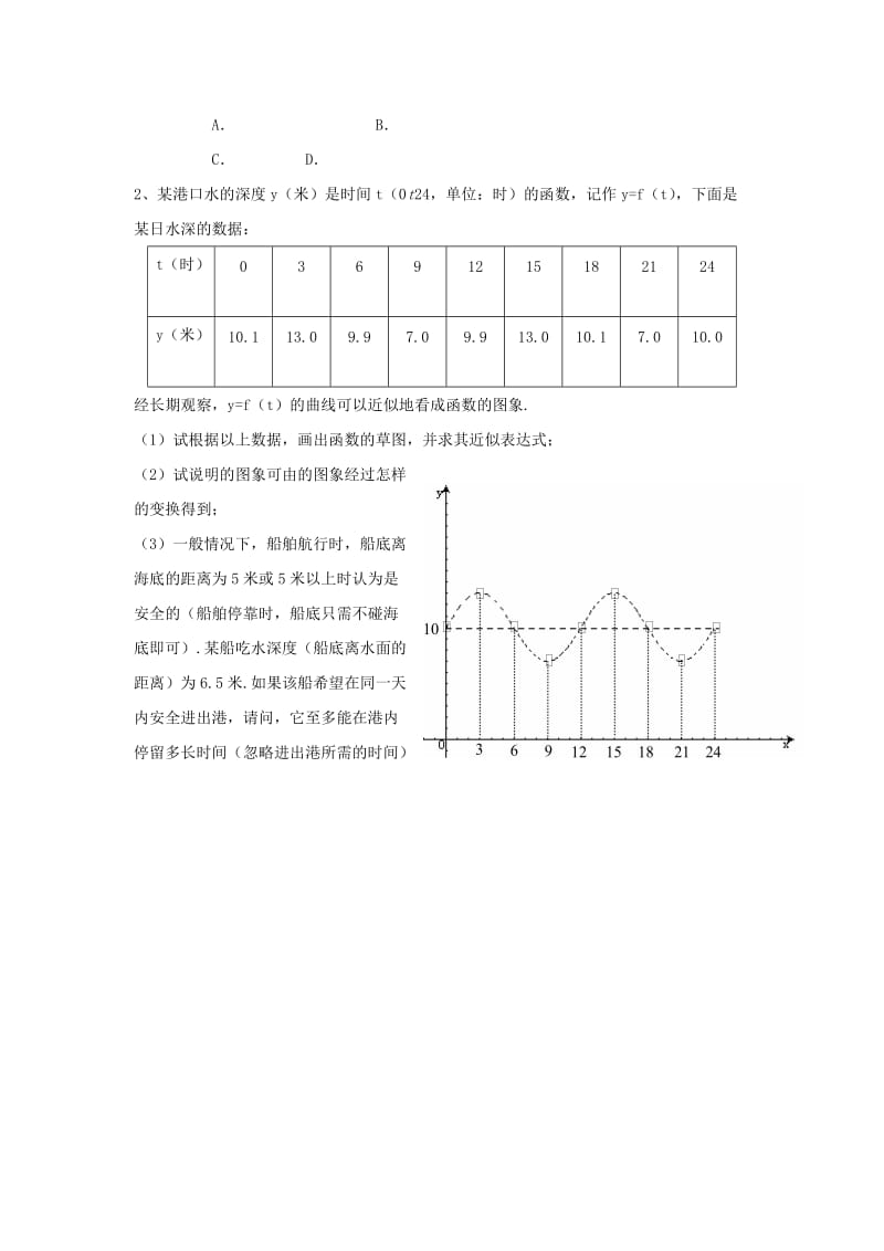 2019-2020年高中数学第一章三角函数第16课时1.3.4三角函数的应用（2）教案苏教版必修4.doc_第3页