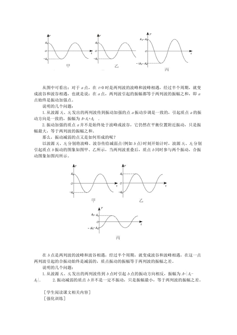 2019-2020年高中物理《波的干涉》教案3 新人教版选修3-4.doc_第3页