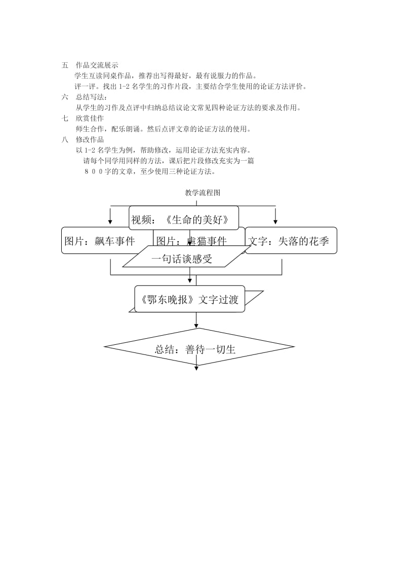 2019-2020年高中语文 善待生命 学习论证教学说明 新人教版必修3.doc_第2页