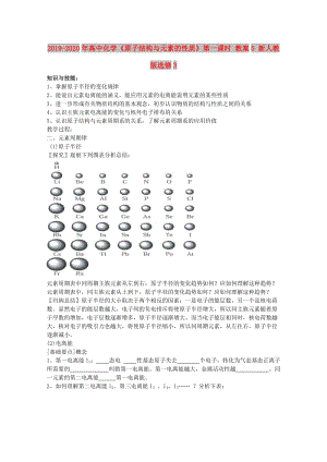 2019-2020年高中化學《原子結構與元素的性質(zhì)》第一課時 教案5 新人教版選修3.doc