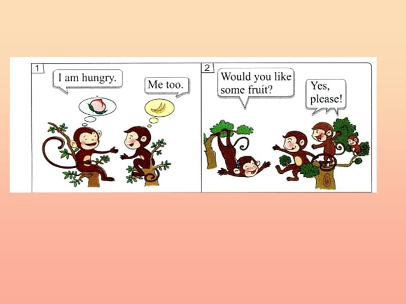 三年级英语下册 Unit 4 Food and Restaurants Lesson 24 Alittle Monkey课件 冀教版.ppt_第3页