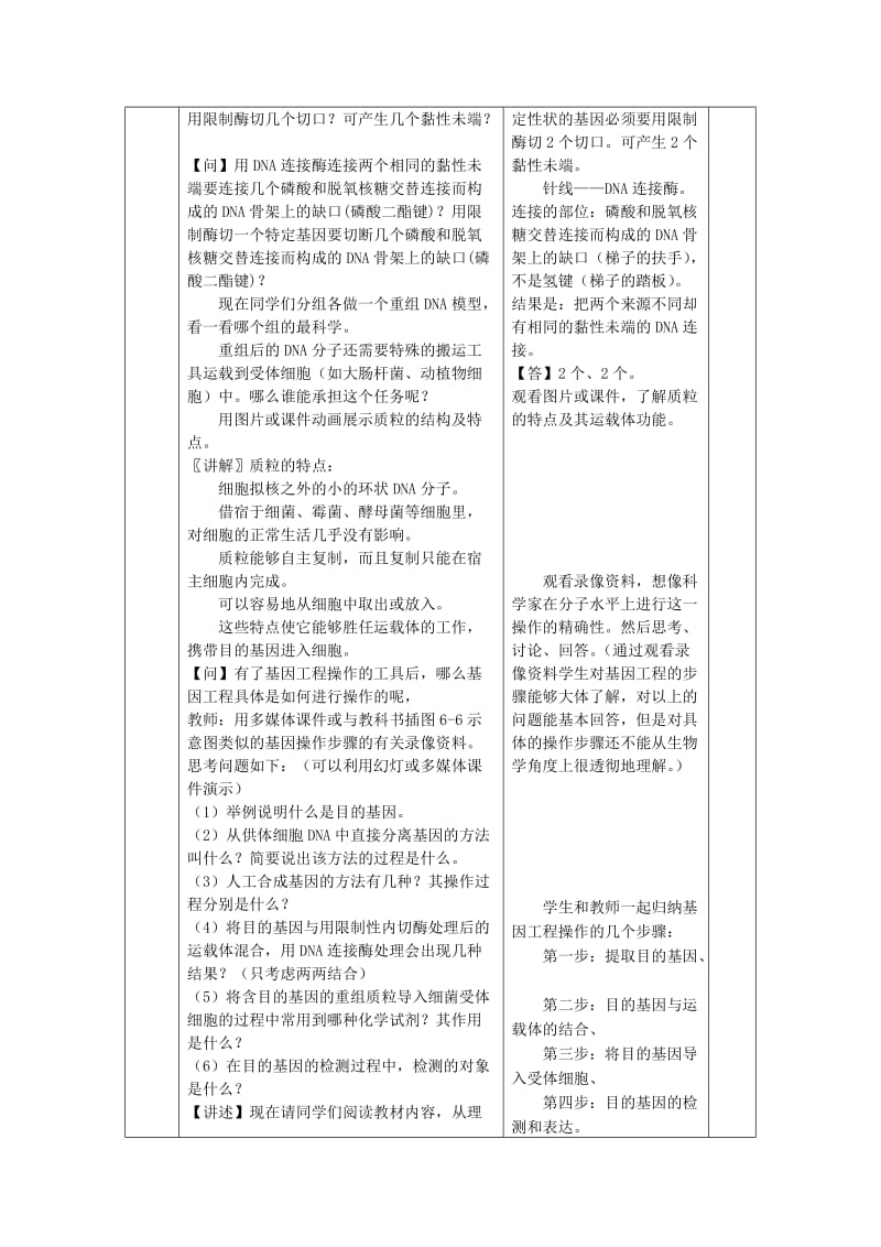 2019-2020年高中生物《基因工程及其应用》教案12 新人教版必修2.doc_第3页