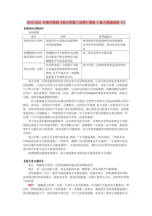 2019-2020年高中物理《熱力學(xué)第二定律》教案3 新人教版選修3-3.doc