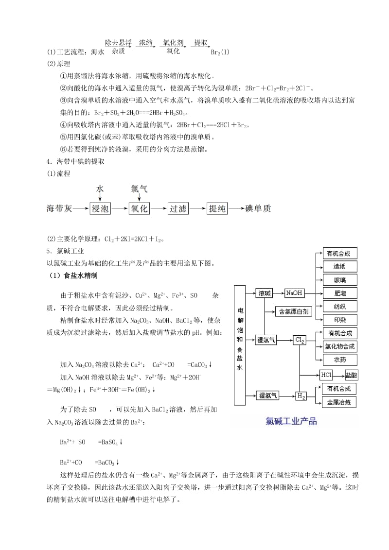 2019-2020年高三化学一轮复习 第10章 化学与自然资源的开发利用教案.doc_第3页