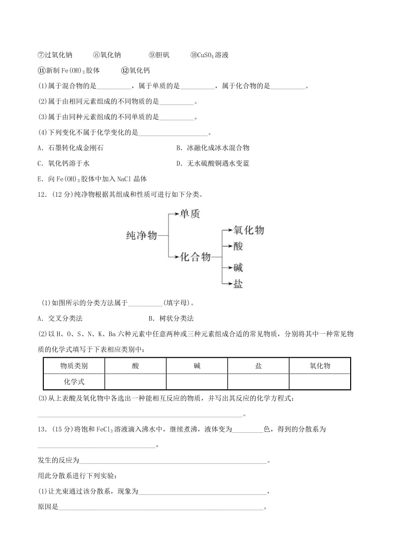 2019-2020年高中化学 2.1.2 一种重要的混合物-胶体（探究导学课型）双基过关节节练 鲁科版必修1.doc_第3页