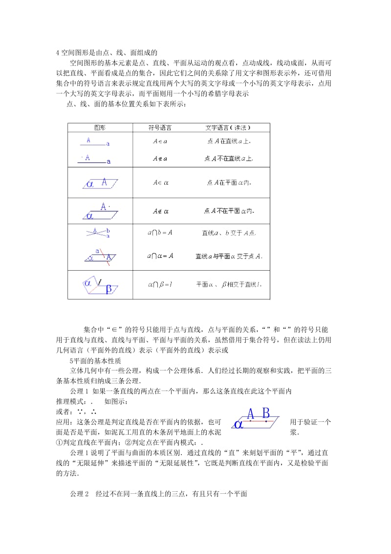 2019-2020年高中数学2.1空间点、直线、平面之间的位置关系教案二新人教A版必修2.doc_第2页