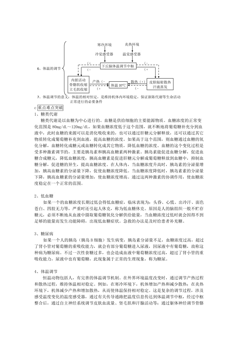 2019-2020年高中生物《血糖调节》教案1 中图版必修3.doc_第2页