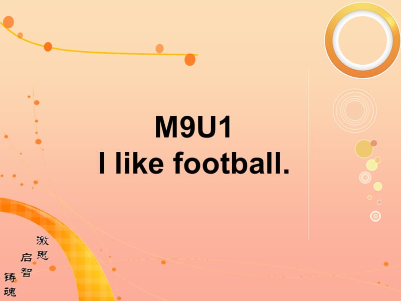 一年级英语下册 module 9 unit 1 i like football课件2 外研版.ppt_第1页