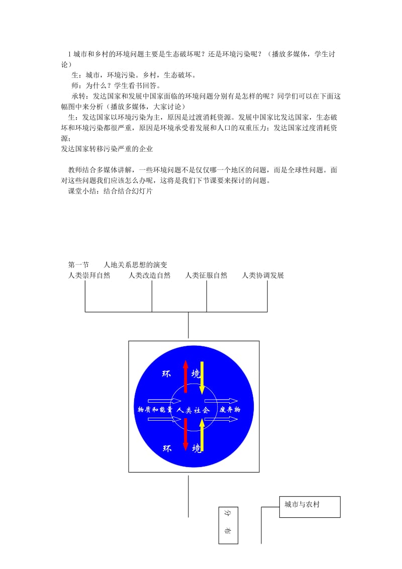 2019-2020年高中地理《人地关系思想的演变》教案5 湘教版必修2.doc_第3页