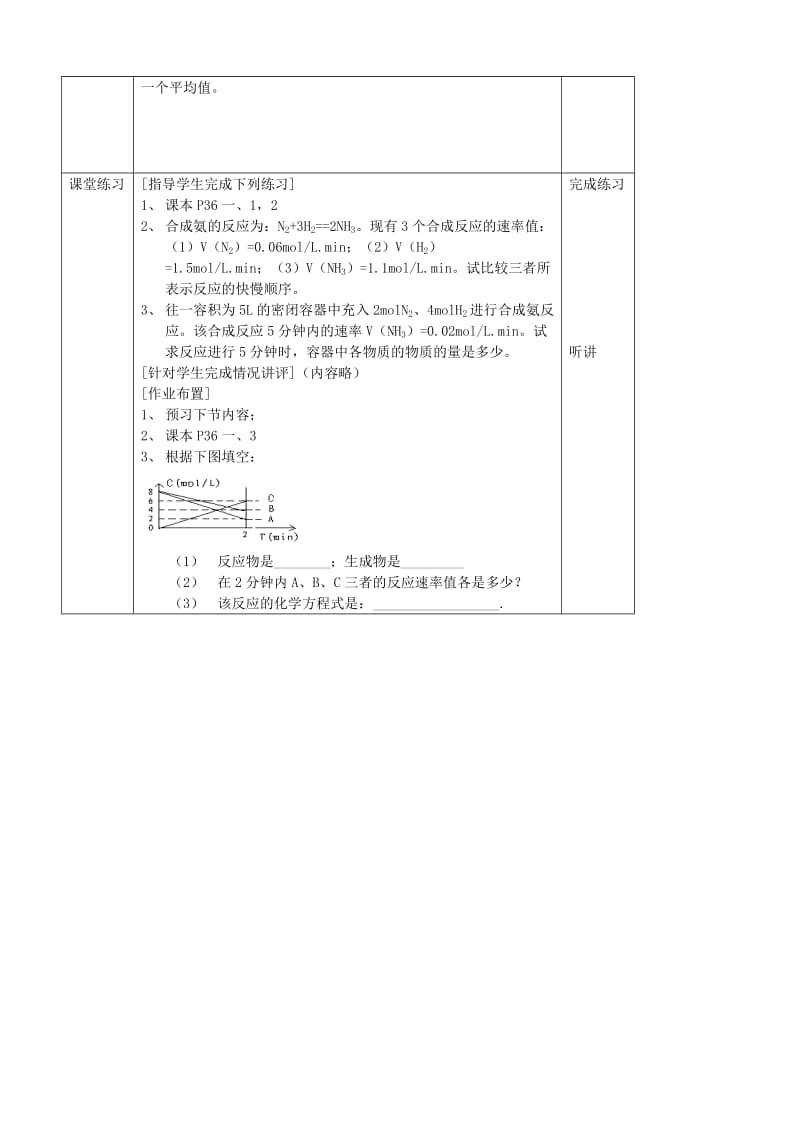 2019-2020年高中化学《化学反应速率》教案3 新人教版选修4.doc_第3页