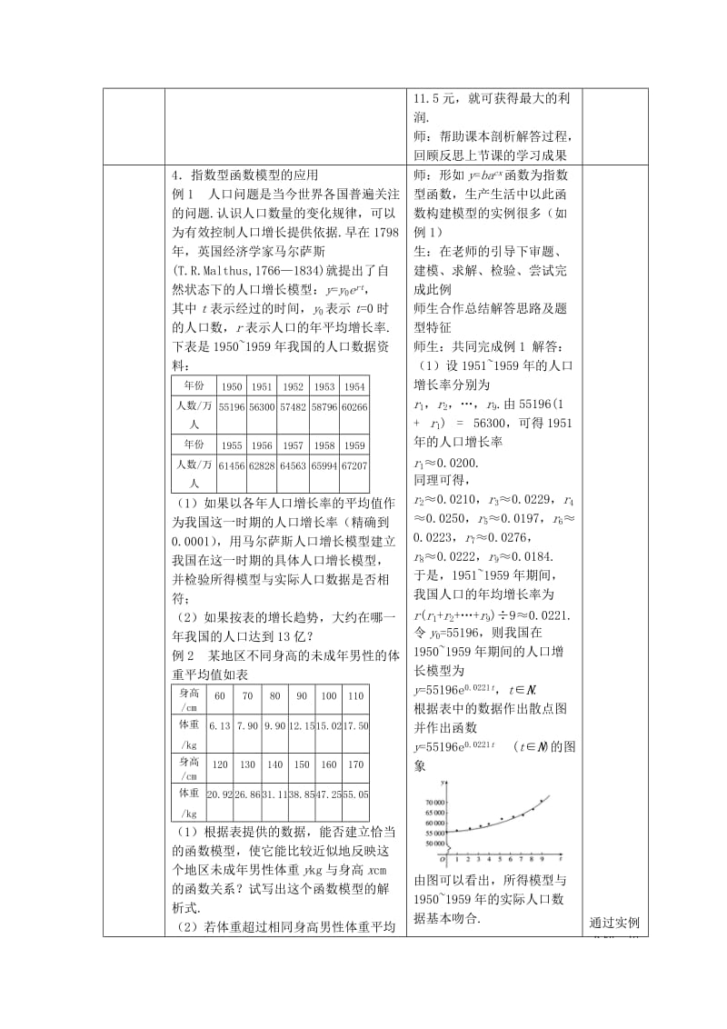 2019-2020年高中数学3.2.4函数模型的应用实例（二）教案新人教A版必修1.doc_第2页