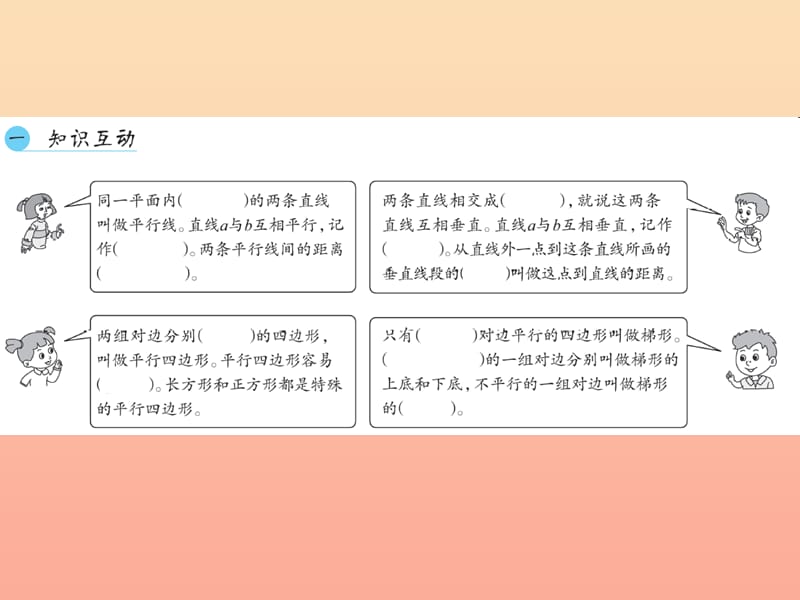 四年级数学上册 5 平行四边形和梯形整理和复习习题课件 新人教版.ppt_第2页