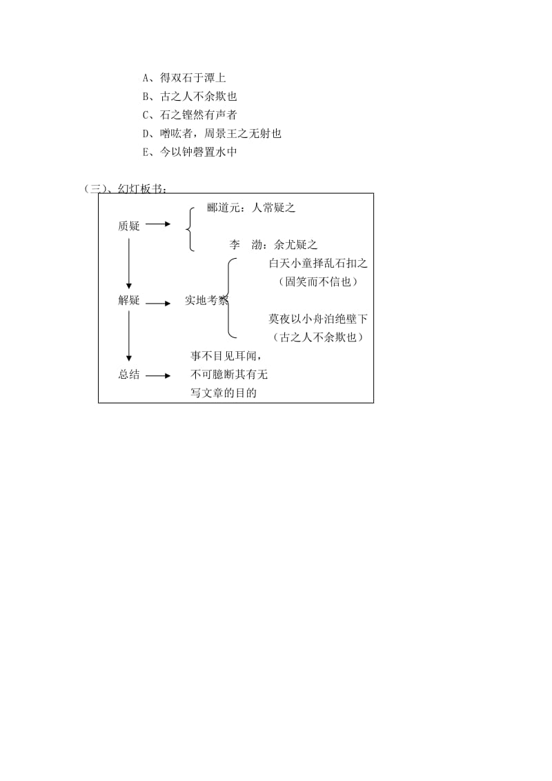 2019-2020年高中语文 6.21《石钟山记》教案（2） 沪教版第四册.doc_第3页