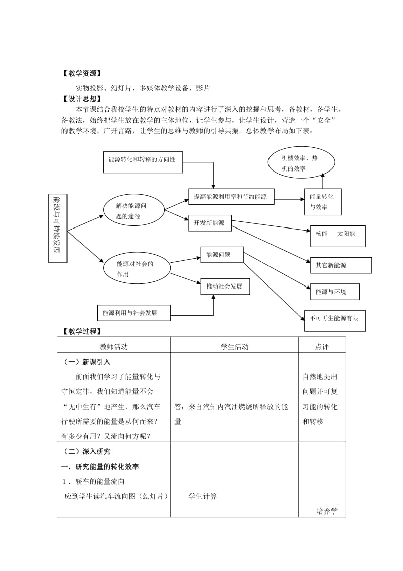 2019-2020年高中物理《能源与可持续发展》教案4 鲁科版必修2.doc_第2页