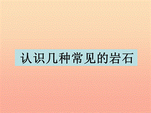 四年級(jí)科學(xué)下冊(cè) 4 巖石和礦物 2 認(rèn)識(shí)幾種常見的巖石課件2 教科版.ppt