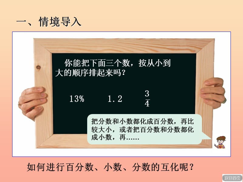 2019秋六年级数学上册第七单元百分数小数和分数的互化相关链接教学课件青岛版.ppt_第2页