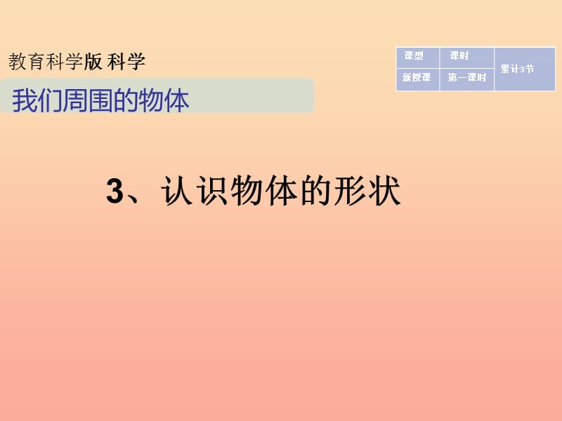 一年级科学下册 我们周围的物体 1.3《认识物体的形状》课件 教科版.ppt_第1页