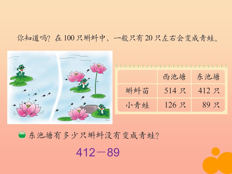 二年级数学下册 五《加与减》5 小蝌蚪的成长课件 北师大版.ppt_第2页