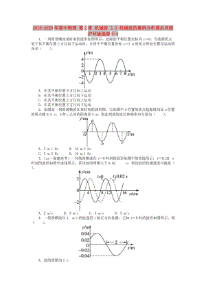 2019-2020年高中物理 第2章 機械波 2.3 機械波的案例分析課后訓練 滬科版選修3-4.doc