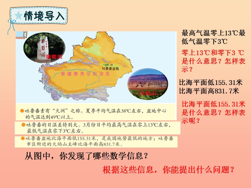 五年级数学下册第1章中国的热极_认识负数课件青岛版六三制.ppt_第2页