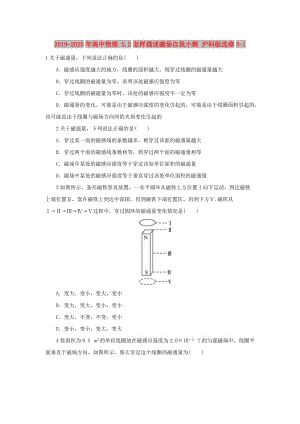 2019-2020年高中物理 5.2怎樣描述磁場自我小測 滬科版選修3-1.doc