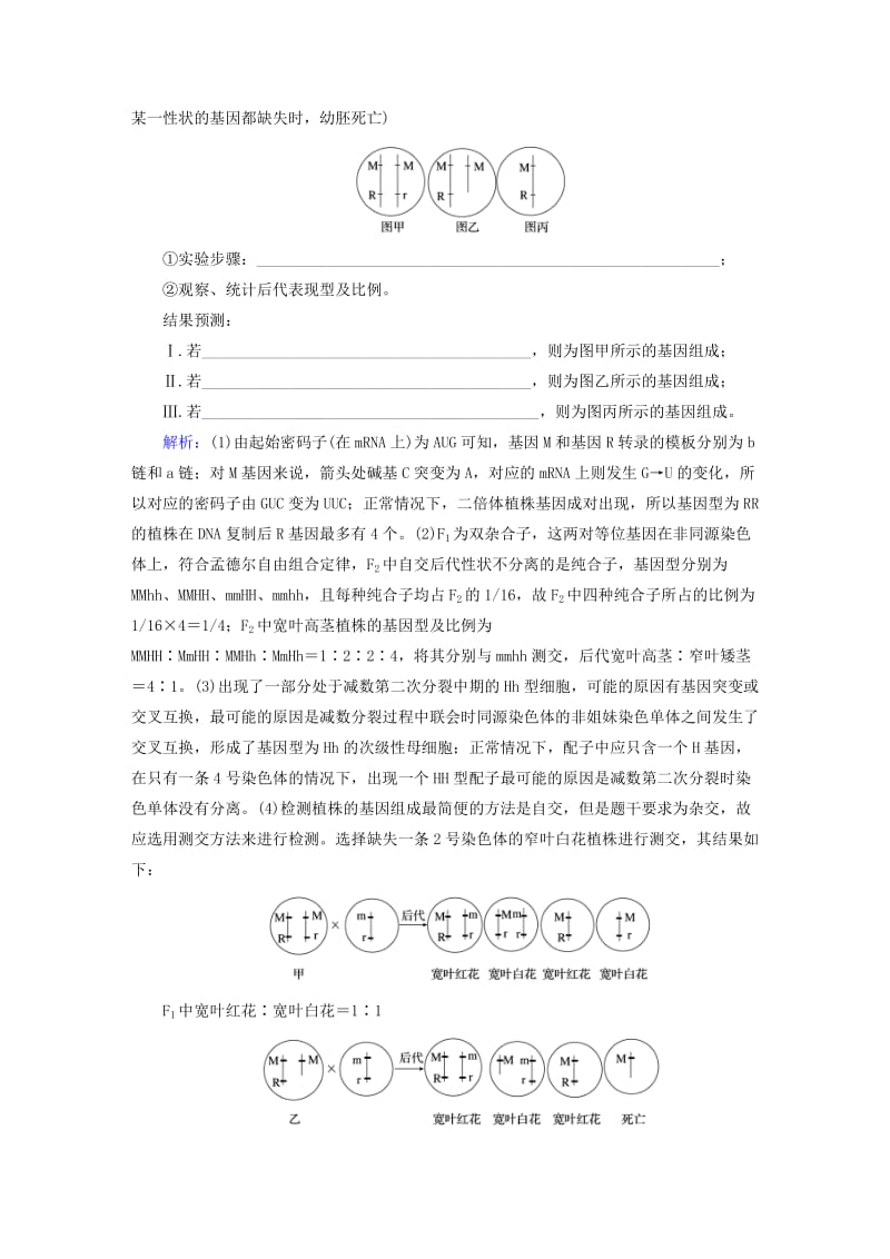 2019-2020年高三生物第一轮总复习 第一编 考点过关练 考点24 染色体变异.doc_第3页