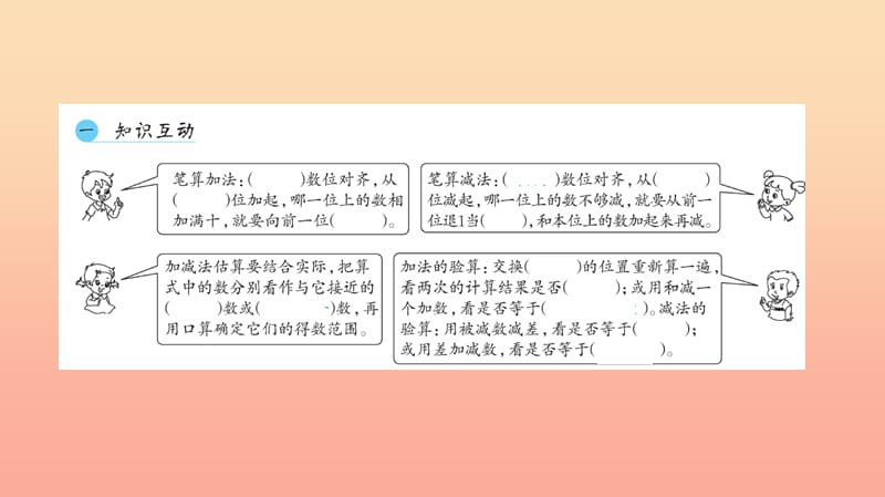 三年级数学上册 四 万以内的加法和减法(二)整理和复习习题课件 新人教版.ppt_第3页