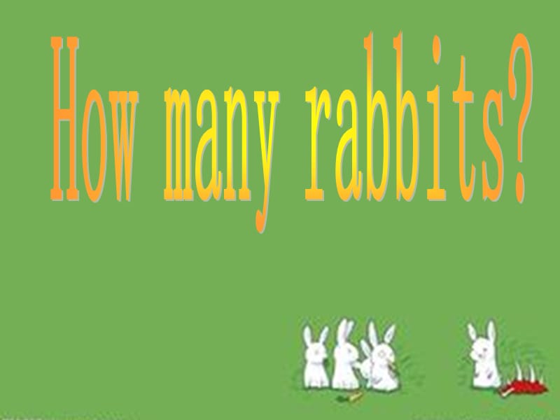 三年级英语下册 Lesson V How many rabbits课件 川教版.ppt_第1页