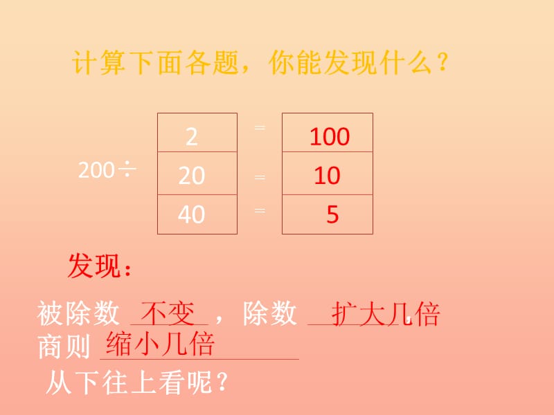 四年级数学上册 第6单元《除数是两位数的除法》商的变化规律课件 新人教版　.ppt_第3页