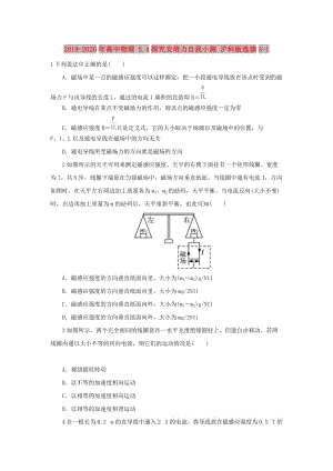 2019-2020年高中物理 5.4探究安培力自我小測 滬科版選修3-1.doc