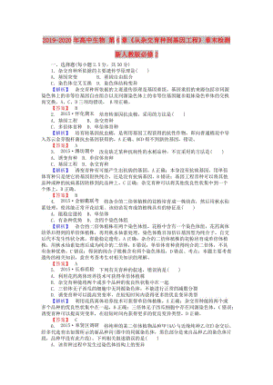 2019-2020年高中生物 第6章《從雜交育種到基因工程》章末檢測(cè) 新人教版必修2.doc