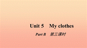 四年級英語下冊 Unit 5 My clothes Pɑrt B第三課時(shí)習(xí)題課件 人教PEP版.ppt