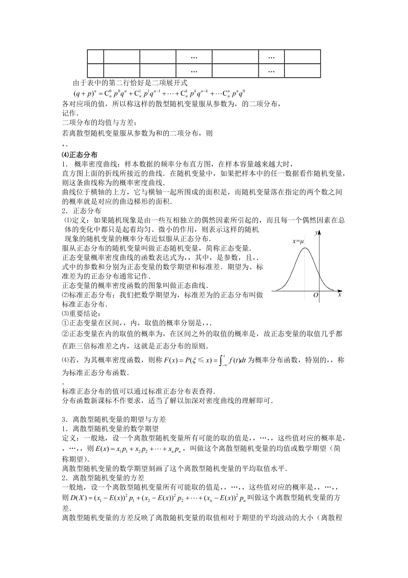 2019-2020年高中数学 随机变量及其分布列 版块二 几类典型的随机分布2完整讲义（学生版）.doc_第2页